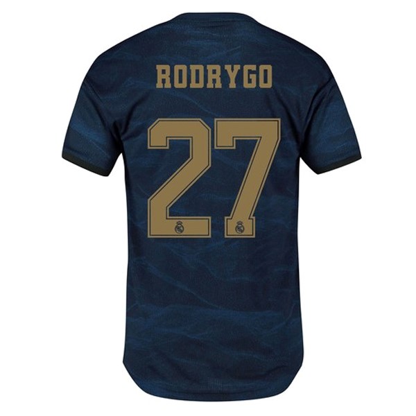 Camiseta Real Madrid NO.27 Rodrygo 2ª 2019-2020 Azul